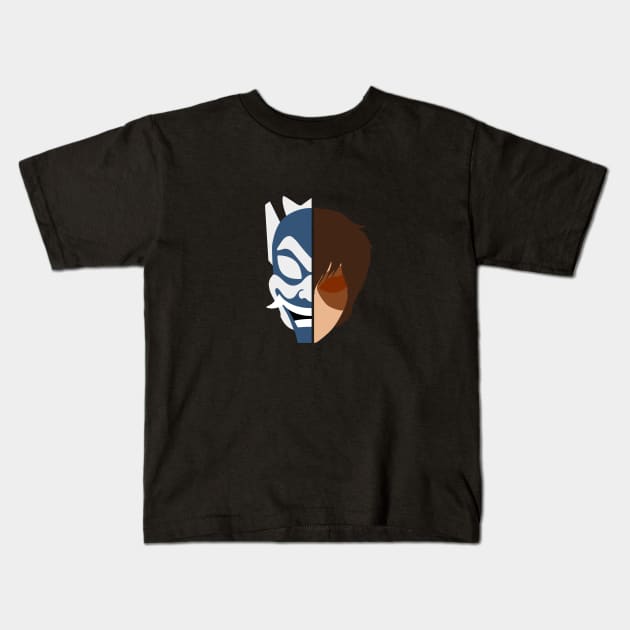 Blue Spirited Zuko Kids T-Shirt by angiedf28